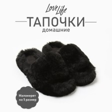 Women's slippers with open nose size 38, black