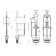 Reinforcement for flush tanks "Ani Plast" WC6550M Economy, with a lower eyeliner 1/2 ", chrome