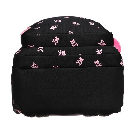School backpack, 39 x 30 x 20 cm, Grizzly, ergonomic back, + keychain, black-8
