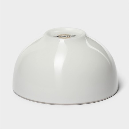 Porcelain salad Magistro la Perle, 250 ml, D = 10.2 cm, white color-3