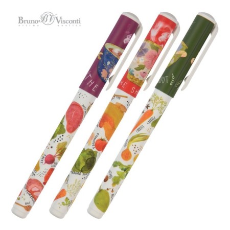 Ballpoint pen Dreamwrite "Slavic meal", Soft Touch, 0.7 mm housing, blue ink, in case, mix-8