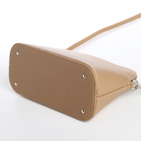 Women's bag over the shoulder Textura, small size, beige color-4