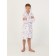 Children's robe with a hood, height 128 cm