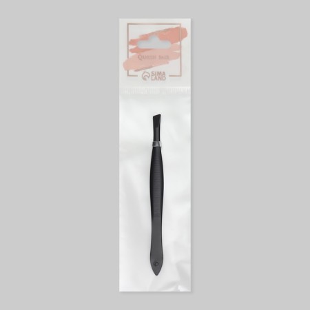 Pinzet begged, narrow, 8.5 cm, black color-5