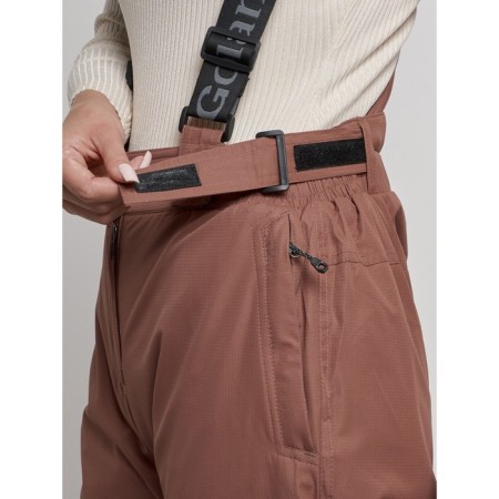 Semi -combinezone ski insulated female winter, size 48, brown color-9