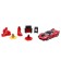 Set of game BBURAGO "Racing Trailer Case", Die-Cast, machine and accessories, 1:43