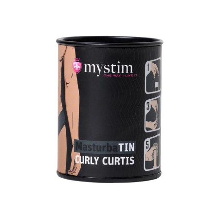 Masturbator Curly Curtis, TPE, white color, 4.5 cm-3