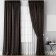 Kaspian curtain set, size 240 x 270 cm, brown