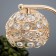 Broad lamp "Brid" 2xg4 35W gold 30x12x31 cm Risalux