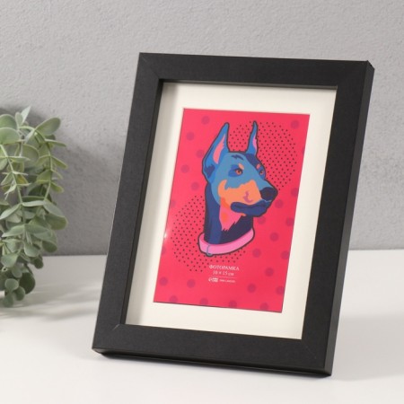 Photo frame MDF in 1 photo 10x15 cm with the Passparte "Allegrad" Black 2x18x23 cm-1