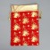 Bag gift plush "Golden fireworks", bells, embossing, 16 x 24 cm +/- 1.5 cm, New Year