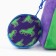 Baby plow -checker with a purse "Dinosaur", 24*24 cm, purple color