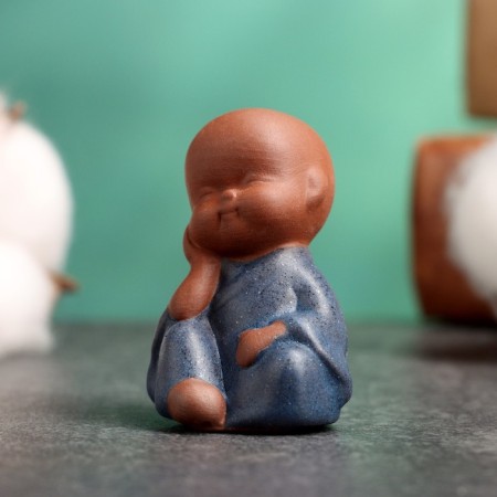Figure "Little Buddha in thought" 4.5x3.5cm-1