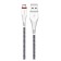 Cable Borofone BX25, microUSB - USB, 2.4 A, 1 m, nylon braid, white