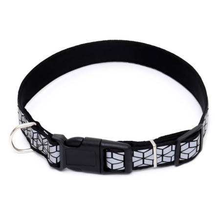 Collar with reflective ornament, 55 x 2.5 cm, black-1