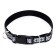 Collar with reflective ornament, 55 x 2.5 cm, black