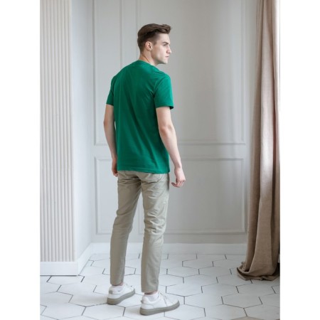 Male T -shirt, size 52, green color-4