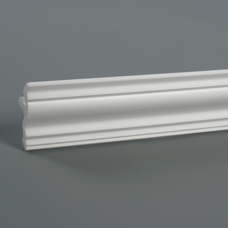 Ceiling skirting board 07523E, white 53x53x2000 mm-2