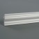 Ceiling skirting board 07523E, white 53x53x2000 mm