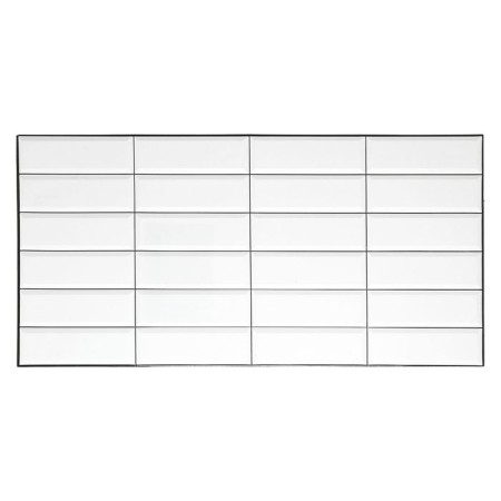PVC panel Tiles white black seam 957x482 mm