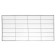 PVC panel Tiles white black seam 957x482 mm