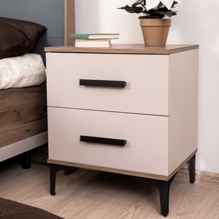 Covereign cabinet "Kara 2", 500 × 400 × 593 mm, Tobacco oak color Craft / velor