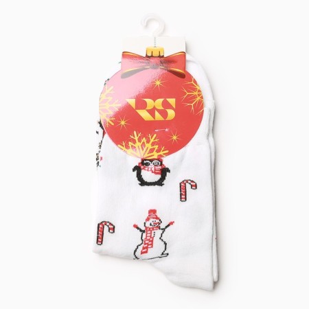 Women's socks, white color, size 36-40-2