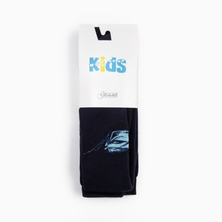 Pantyhose children's terry color dark blue, height 116-122-3