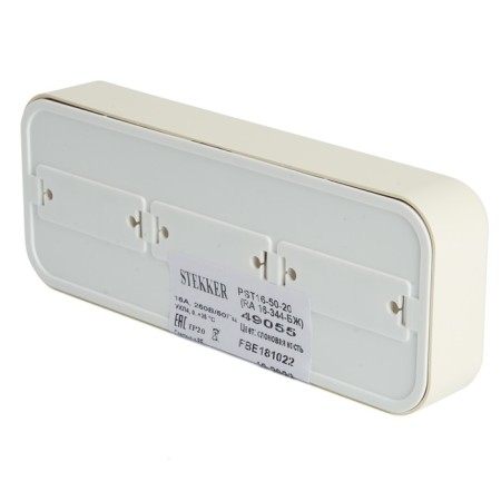 3-seater socket without grounding contact, 250V, 16A, IP20, PST16-50-20 (RA 16-344-BZ), SL 1022741-1