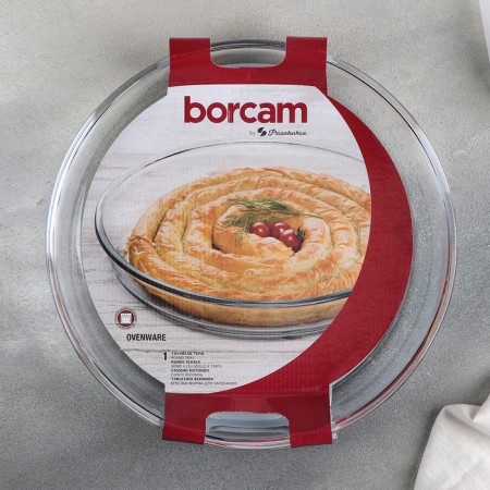 Borcam heat -resistant baking form and baking, 2.85 l, d = 31.5 cm-3