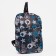 Baby backpack on lightning, 2 outer pockets, black color