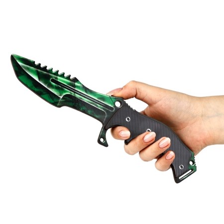 Wooden weapons, children's souvenir "Emperor", machine gun, gun, hunting knife, set 3 pcs-9