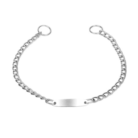Collar - a noose with a sign for engraving, 50 cm, wire thickness 2.5 mm-1