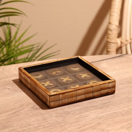 Game of desktop "Cross-cuts" 16x16 cm, polyurez, bone
