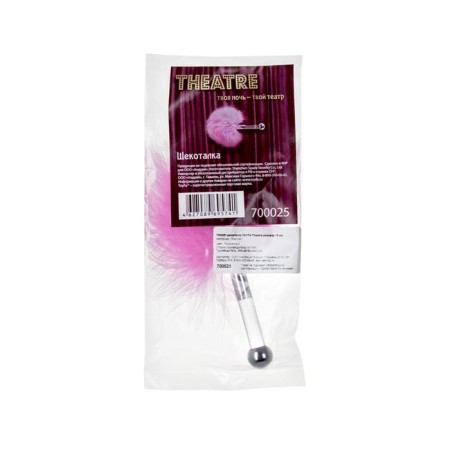 Toyfa Theater tickle, plastic, feather, pink, 13 cm-2