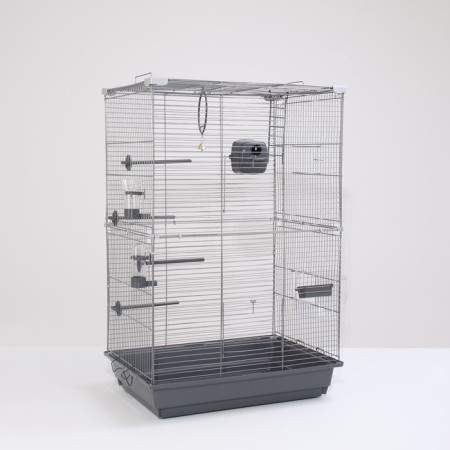Birds Cage "Pigzon" No. 104-B, collapsible, 2 sections, 58 x 40 x 88cm, gray-1