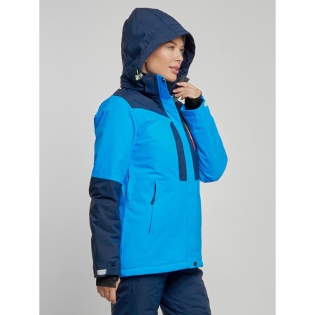 Ski jacket women's winter, size 42, blue color-2