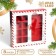 New Year. Box for 8 sweets and chocolate, with the Window "New Year's Post", 17.7 x 17.8 x 3.8 cm, confectionery packaging