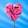 Caramel on a stick ’Lolly heart’ 70g mix