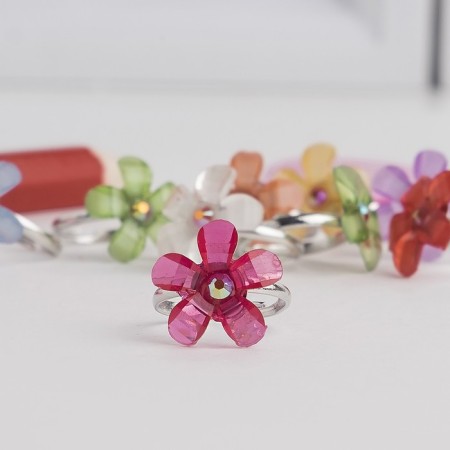 Children's ring "chosen" flowers, color mix-1
