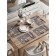 A set of napkins for setting the New Year's candles table, rectangular, rounded edges, size 30x46 cm, 4 pcs