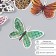 Butterflies cardboard "animal skins" set 12 pcs h = 4-10 cm on magnet