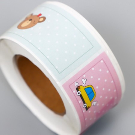 Stick paper "Color background for notes" 4.5x2.5 cm 250 pcs in a rolon 3x6x6 cm-2