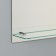 Mirror in a bathroom with a shelf, semi -oval, 35 × 50 cm