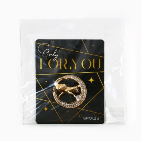 Brooch "For You", 3.4 x 3.3 cm-5