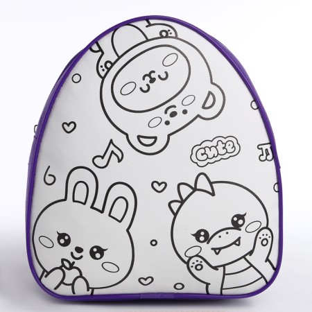 Baby backpack "Lovely animals", 23*20.5 cm, lightning department-2