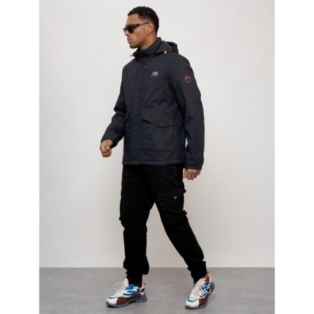 Sports male jacket, size 56, dark blue color-10