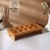 Claus for eggs on legs, 10 cells, a thermal monklaka for 7 eggs, birch, 25 × 12 × 5 cm