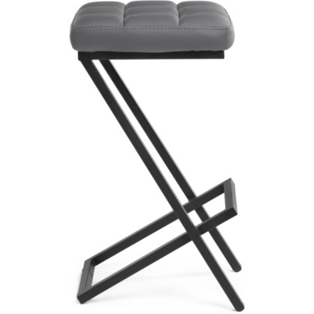 Harmar amauri metal/eco -leather, black/gray 35x36x64 cm-2
