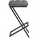 Harmar amauri metal/eco -leather, black/gray 35x36x64 cm